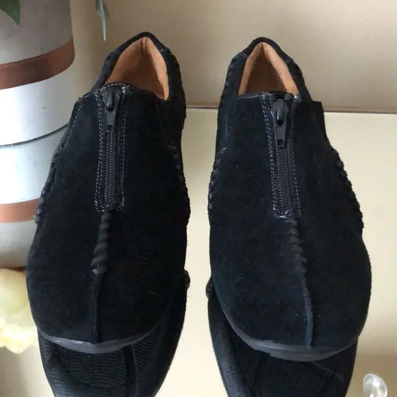 Naturalizer by Natural Souls Womens brown leather loafers zip front - Picture 3 of 7